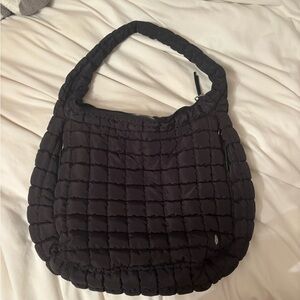 Black Quilted Free people tote